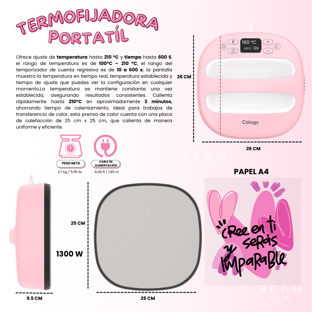 Termofijadora portátil grande