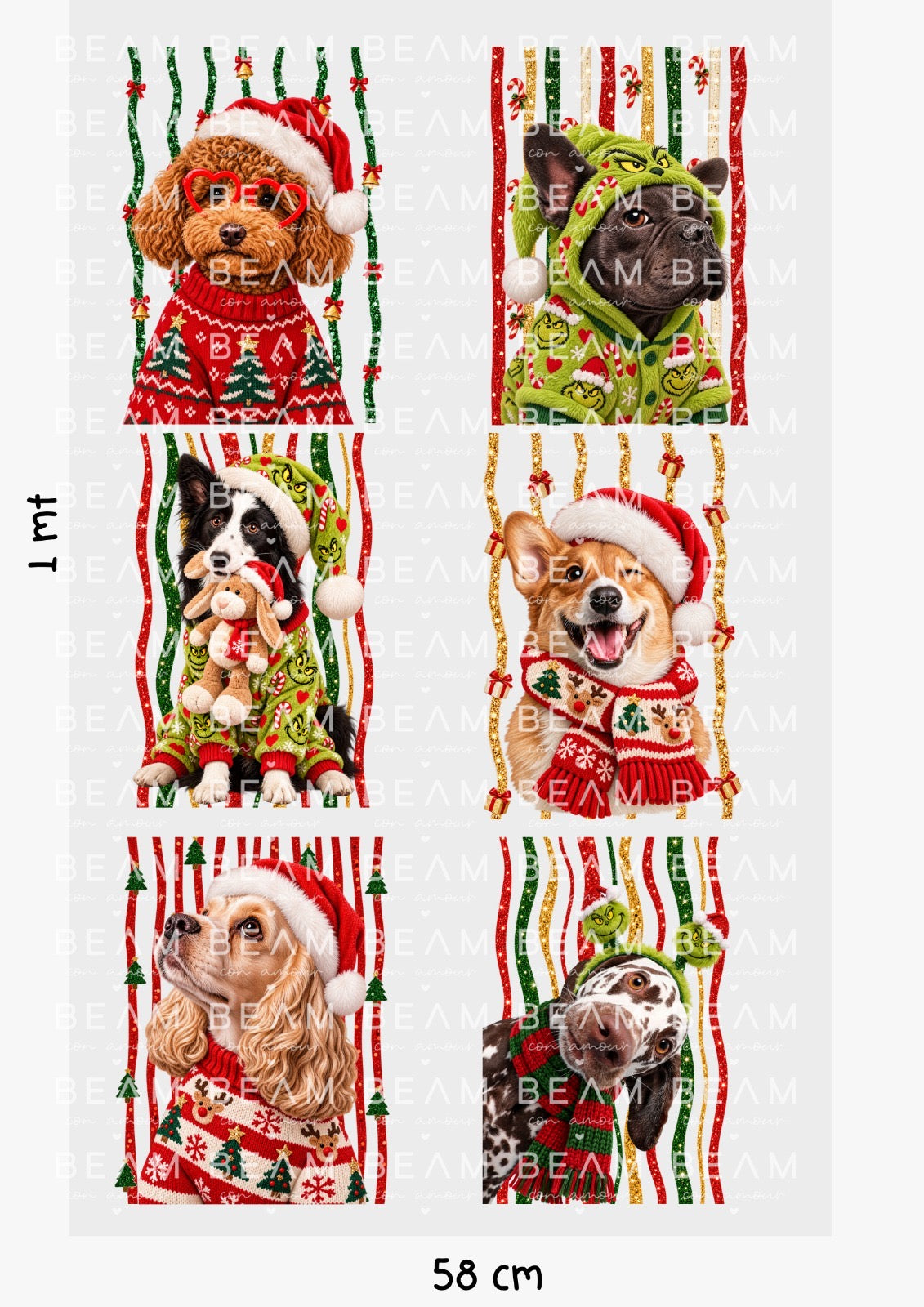 Perritos navideños