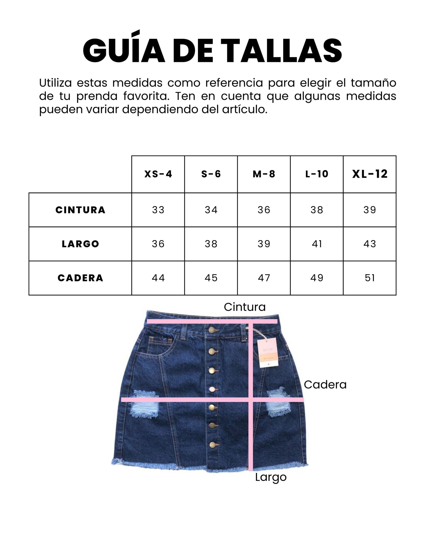 Faldas de jeans