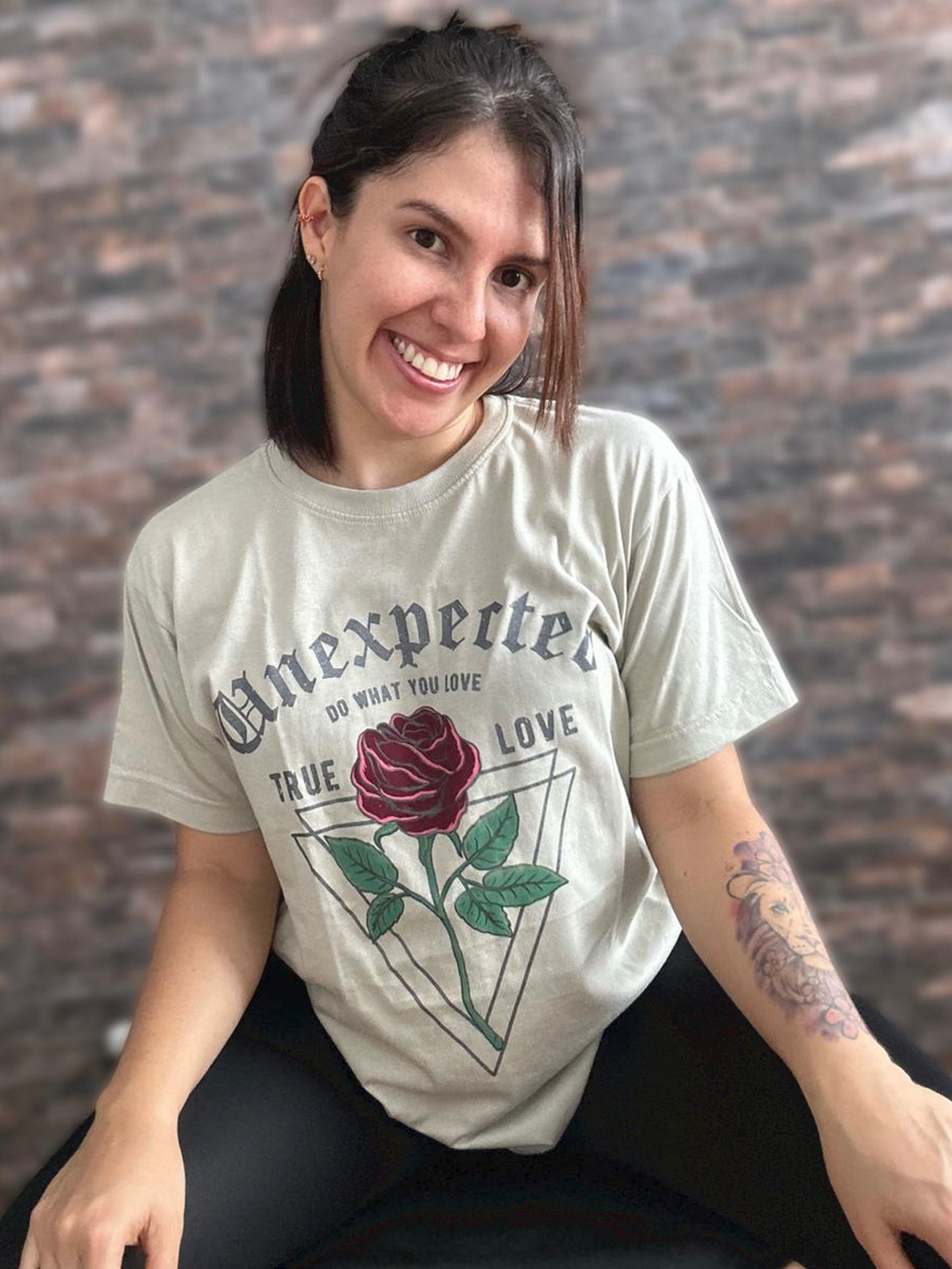 Camiseta Estampada rosa