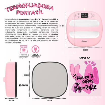 Termofijadora portátil grande