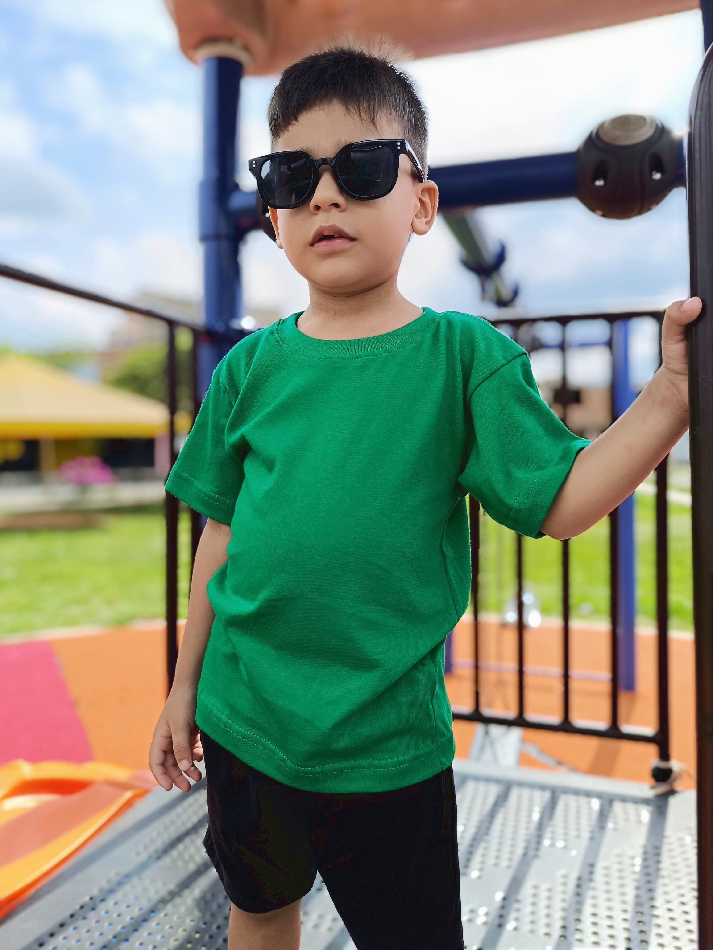 camiseta verde niño