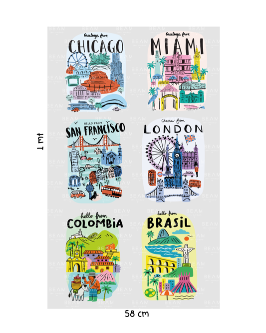 Impresión DTF Por Metro Países